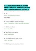TDCJ REGION 1 TRAINING ACADEMY&NewLine;EXAM SCRIPT 2026 VERIFIED QUESTIONS&NewLine;AND ACCURATE ANSWERS GRADED A&plus;&NewLine;