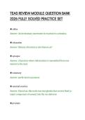 TEAS REVIEW MODULE QUESTION BANK&NewLine;2026 FULLY SOLVED PRACTICE SET