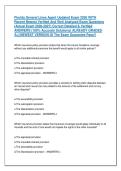 Florida General Lines Agent Updated Exam 2026 WITH &NewLine;Recent Newest Verified And Well Analyzed Exam Questions  &NewLine;&lpar;Actual Exam 2026-2027&rpar; Correct Detailed & Verified &NewLine;ANSWERS &lpar;100&percnt; Accurate Solutions&rpar; ALREADY GRADED &NewLine;A&plus;&vert;&vert;NEWEST VERSION Of The Exam Guarant