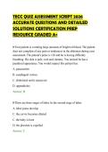 TECC QUIZ ASSESSMENT SCRIPT 2026&NewLine;ACCURATE QUESTIONS AND DETAILED&NewLine;SOLUTIONS CERTIFICATION PREP&NewLine;RESOURCE GRADED A&plus;&NewLine;