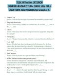 TEEX NFPA 1081 EXTERIOR&NewLine;COMPREHENSIVE STUDY GUIDE 2026 FULL&NewLine;QUESTIONS AND SOLUTIONS GRADED A&plus;
