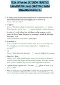TEEX NFPA 1081 EXTERIOR PRACTICE&NewLine;EXAMINATION 2026 QUESTIONS WITH&NewLine;ANSWERS GRADED A&plus;
