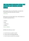 TEFL FULLCIRCLE UPDATED ACTUAL TEST&NewLine;QUESTIONS AND VERIFIED ANSWERS&NewLine;BUNDLE&NewLine;