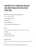 TELEMETRY ECG WAVEFORM ANALYSIS&NewLine;AND ARRHYTHMIA DETECTION STUDY&NewLine;GUIDE 2026&NewLine;