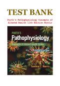  Porth's Pathophysiology 11th Edition Norris Test Bank &vert; Complete Exam Questions & Answers