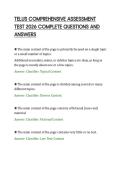 TELUS COMPREHENSIVE ASSESSMENT&NewLine;TEST 2026 COMPLETE QUESTIONS AND&NewLine;ANSWERS&NewLine;