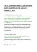 TELUS RATER EXAM PREP GUIDE 2026 TASK&NewLine;BASED QUESTIONS AND ANSWERS&NewLine;GRADED A PLUS