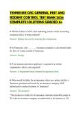 TENNESSEE GRC GENERAL PEST AND&NewLine;RODENT CONTROL TEST BANK 2026&NewLine;COMPLETE SOLUTIONS GRADED A&plus;&NewLine;