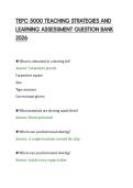 TEPC 5000 TEACHING STRATEGIES AND&NewLine;LEARNING ASSESSMENT QUESTION BANK&NewLine;2026&NewLine;