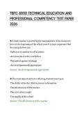 TEPC 5000 TECHNICAL EDUCATION AND&NewLine;PROFESSIONAL COMPETENCY TEST PAPER&NewLine;2026