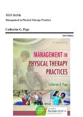 Test Bank - Management in Physical Therapy Practices&comma; 2nd Edition &lpar;Page&comma; 2016&rpar;&comma; Chapter 1-17 &vert; All Chapters