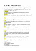 BOSR DCF Testing Study Guide