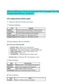 NSG122 HESI Exam 2 Practice Questions 2026 &vert; Complete Nursing &NewLine;Fundamentals Review &vert; Graded A&plus;