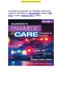 Test Bank for Paramedic Care Principles & Practice Volumes 1  6th Edition by Bledsoe &vert;  Questions & Answers &vert; 2026 Updated