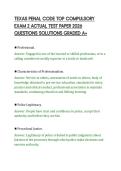 TEXAS PENAL CODE TOP COMPULSORY&NewLine;EXAM 2 ACTUAL TEST PAPER 2026&NewLine;QUESTIONS SOLUTIONS GRADED A&plus;