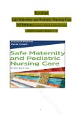 Safe Maternity and Pediatric Nursing Care 3rd Edition &vert; Complete Test Bank Chapters 1-38 &vert; Luanne L&period; Palmer & Gloria H&period; Coats