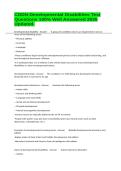 CDDN-Developmental Disabilities Test Questions 100&percnt; Well Answered 2026 Updated&period;&NewLine;&NewLine;
