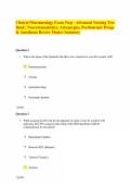 Clinical Pharmacology Exam Prep - Advanced Nursing Test Bank Neurotransmitters&comma; Adrenergics&comma; Psychotropic Drugs & Anesthesia Review Master Summary&period;pdf&NewLine;&NewLine;&NewLine;