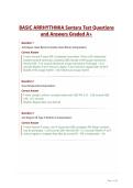 BASIC ARRHYTHMIA Sentara Test Questions and Answers Graded A&plus;