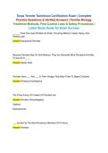 Texas Termite Technician Certification Exam &vert; Complete Practice Questions & Verified Answers &vert; Termite Biology&comma; Treatment Methods&comma; Pest Control Laws & Safety Procedures &vert; Latest Study Guide for Exam Success