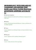 MICROBIOLOGY WITH DISEASES BY&NewLine;TAXONOMY 6TH EDITION TEST&NewLine;BANK 2026 FINAL PAPER PRACTICE&NewLine;QUESTIONS ANSWERS ACCURATE&NewLine;A&plus;&NewLine;