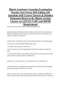 Illinois Auctioneer Licensing Examination Practice Test Newest 2026 Edition 250 Questions with Correct Answers & Detailed Rationales Based on the Illinois Auction License Act &lpar;225 ILCS 407&rpar; and IDFPR Requirements&NewLine;