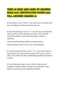 TEXES 181 DEAF AND HARD OF HEARING&NewLine;EXAM 2022 CERTIFICATION PAPER 2026&NewLine;FULL ANSWERS GRADED A&plus;