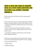 TEXES 181 DEAF AND HARD OF HEARING&NewLine;EXAM 2022 STUDY GUIDE QUESTIONS AND&NewLine;SOLUTIONS 2026 CORRECT ANSWERS&NewLine;GRADED A&plus;