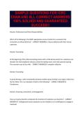 SAMPLE QUESTIONS FOR ICRC EXAM AND ALL CORRECT ANSWERS 100&percnt; SOLVED AND GUARANTEED SUCCESS&excl;&excl;
