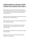 MICROECONOMICS 7TH EDITION BY JEFFREY&NewLine;M PERLOFF 2026 COMPLETE STUDY GUIDE A&plus;