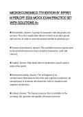MICROECONOMICS 7TH EDITION BY JEFFREY&NewLine;M PERLOFF 2026 MOCK EXAM PRACTICE SET&NewLine;WITH SOLUTIONS A&plus;