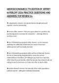 MICROECONOMICS 7TH EDITION BY JEFFREY&NewLine;M PERLOFF 2026 PRACTICE QUESTIONS AND&NewLine;ANSWERS TOP REVIEW A&plus;