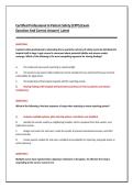 Certified Professional In Patient Safety &lpar;CPPS&rpar; Exam&NewLine;Question And Correct Answer&vert; Latest Update 2026&sol;27