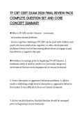 TF CBT CERT EXAM 2026 FINAL REVIEW PACK&NewLine;COMPLETE QUESTION SET AND CORE&NewLine;CONCEPT SUMMARY