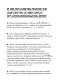 TF CBT CERT EXAM 2026 PRACTICE TEST&NewLine;QUESTIONS AND DETAILED CLINICAL&NewLine;APPLICATION BREAKDOWN FULL REVIEW