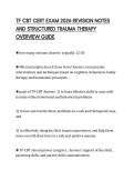 TF CBT CERT EXAM 2026 REVISION NOTES&NewLine;AND STRUCTURED TRAUMA THERAPY&NewLine;OVERVIEW GUIDE