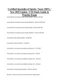 Certified Specialist of Spirits &sol; Score 100&percnt; &sol; New 2025 Update &sol; CSS Study Guide & Practice Exam&NewLine;