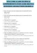 TFM 12 FIRE ALARM TECHNICAL&NewLine;COMPREHENSIVE STUDY GUIDE 2026 FULL&NewLine;QUESTIONS AND SOLUTIONS GRADED A&plus;