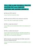TFM 12 FIRE ALARM TECHNICAL PRACTICE&NewLine;SOLUTION TEST 2026 COMPLETE&NewLine;QUESTIONS AND ANSWERS GRADED A&plus;