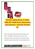 Galen NUR 257 Chronic Aging Exam 2 &lpar;2026&rpar; &vert; 55&plus; NCLEX-Style Questions on Geriatric Assessment&comma; Polypharmacy & Cognitive Disorders &vert; Chronic Aging Nursing Exam Review &vert; Galen College of Nursing