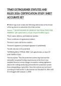 TFM01 EXTINGUISHER STATUTES AND&NewLine;RULES 2026 CERTIFICATION STUDY SHEET&NewLine;ACCURATE KEY