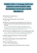 TFM03 &lpar;NFPA 17A & NFPA 96&rpar;&NewLine;CERTIFICATION SCRIPT 2026&NewLine;QUESTIONS WITH SOLUTIONS&NewLine;GRADED A&plus;&NewLine;