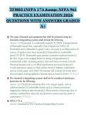 TFM03 &lpar;NFPA 17A & NFPA 96&rpar;&NewLine;PRACTICE EXAMINATION 2026&NewLine;QUESTIONS WITH ANSWERS GRADED&NewLine;A&plus;&NewLine;