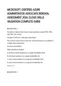 MICROSOFT CERTIFIED AZURE&NewLine;ADMINISTRATOR ASSOCIATE RENEWAL&NewLine;ASSESSMENT 2026 CLOUD SKILLS&NewLine;VALIDATION COMPLETE GUIDE