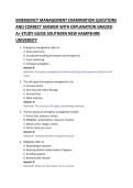 EMERGENCY MANAGEMENT EXAMINATION QUESTIONS &NewLine;AND CORRECT ANSWER WITH EXPLANATION GRADED &NewLine;A&plus; STUDY GUIDE