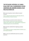 THE PSYCHIATRIC INTERVIEW 5 BY DANIEL J&NewLine;EXAM SCRIPT 2026 COMPREHENSIVE SOLVED&NewLine;QUESTIONS AND ANSWERS GRADED A PLUS&NewLine;PRACTICE REVIEW SET&NewLine;