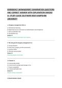 EMERGENCY MANAGEMENT EXAMINATION QUESTIONS &NewLine;AND CORRECT ANSWER WITH EXPLANATION GRADED &NewLine;A&plus; STUDY GUIDE