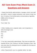 ALF Core Exam Prep &lpar;mock Exam 2&rpar; Latest 2026 Actual Questions & Verified Answers &lpar;2026 &sol; 2027&rpar; A&plus; Grade 100&percnt; Guarantee Verified by Experts