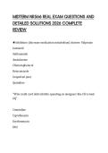 MIDTERM NR566 REAL EXAM QUESTIONS AND&NewLine;DETAILED SOLUTIONS 2026 COMPLETE&NewLine;REVIEW