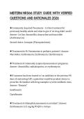 MIDTERM NR566 STUDY GUIDE WITH VERIFIED&NewLine;QUESTIONS AND RATIONALES 2026&NewLine;